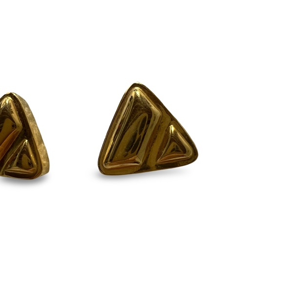Vintage Liz Claiborne Triangle Earrings - Picture 2 of 3